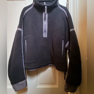 Free people Fleece half zip